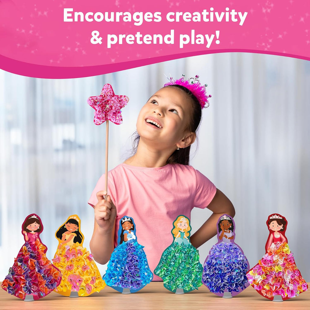 Skillmatics Poke-in Art - Magical Princesses, Mess-Free Fun for Kids, DIY Sewing Craft Kits, Creative Activity, Christmas Gifts for Girls & Boys Ages 4, 5, 6, 7, 8, 9