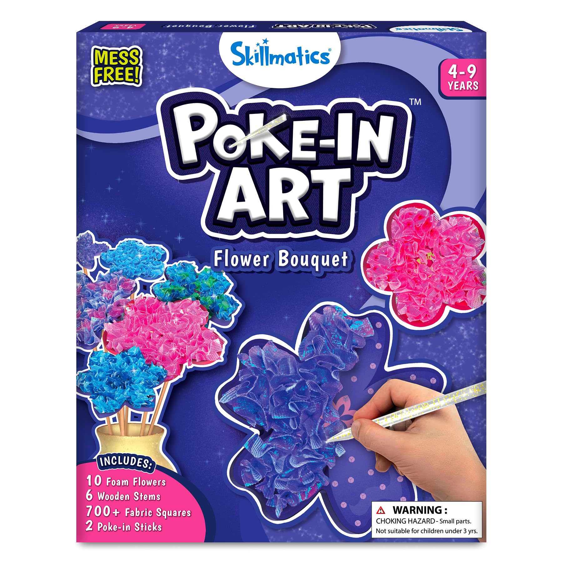 Skillmatics Poke-in Art - Magical Princesses, Mess-Free Fun for Kids, DIY Sewing Craft Kits, Creative Activity, Christmas Gifts for Girls & Boys Ages 4, 5, 6, 7, 8, 9